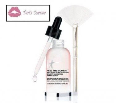 It cosmetics Feel the Moment Serum Sensory Primer / Fan Application Brush /Stand