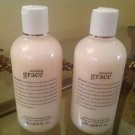2 Philosophy AMAZING GRACE perfumed olive oil body scrub  8 fl. oz. each!