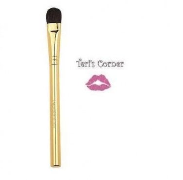 bareMinerals Soft Focus Eye Shadow Brush (beautiful shiny gold handle) Sealed!