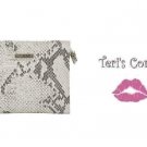 Mally Beauty Python Cosmetics/Makeup Bag /Wristlet - Brand New!