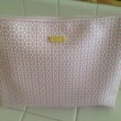 tarte Pink & White Zippered Cosmetics Bag / Clutch Limited Edition! Pretty!
