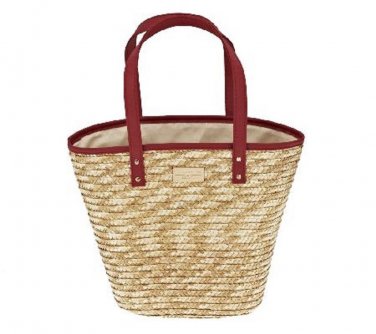 Laura Geller Straw tote / purse - Brand New!