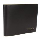Women PU Leather - Color Leather Edge - Slim Short Wallet - Brown / Beige