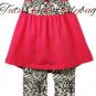 Toddler Girls Damask and Gingham Print Boutique Tunic and Pant Set- 2pc