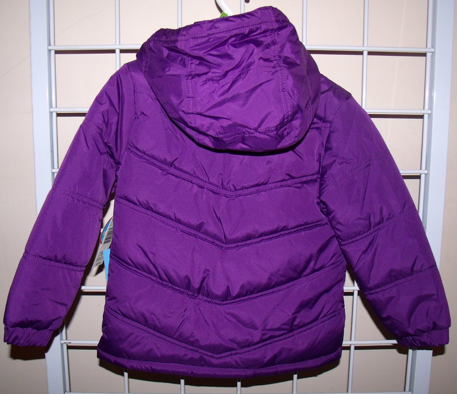 3T Toddler Girls Winter Coat Jacket w/ Hood Purple Water Resistant