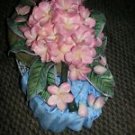 Vtg Oval Topper Bouquet Flower Ceramic By Colonial Candle of Cape Cod DECORATION
