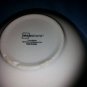 Vtg MAINSTAYS Stoneware Bowl White Navy Blue Trim Dishwasher Microwave Oven
