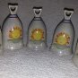 5 Vtg Ceramic Bell Decorative Collectible PSun Mia ~ Suva Inc Made In China NEW
