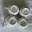 4 Collectible Gibson Cup Mug Coffee Tea Cappuccino Chocolate~StoneWare China~Vtg