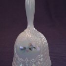 1990's FENTON hand painted Hearts and Flowers BELL