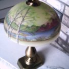 Fenton Handel Style Lamp 02780CX Trees, Reverse Painted