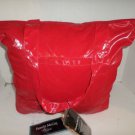 Pamela McCoy mist shopper/tote satin look