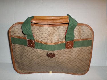 VTG GUCCI GG Monogram Portfolio BRIEFCASE Satchel BAG HANDBAG