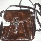 NEW GIANI BERNINI RED GLAZED LEATHER CROSSBODY BAG NEW GIANI BERNINI RED GLAZED LEATHER CROSSBODY BAG