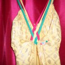 COOGI yellow& gold full length strappy dress new no tags