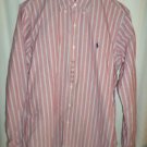 Ralph Lauren Custom-Fit striped Oxford Sport Shirt With Tags
