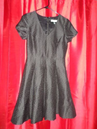 NWT Banana Republic Seamed Fit and Flare Dress, Black, sz 4