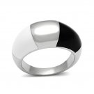 High Fashion Ribbed Band Ring ~ Stainless Steel