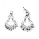 Cubic Zirconia Chandelier Earrings ~ Sterling Silver