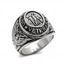 United States Military Veteran Ring ~ Stainless Steel