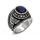 United States Navy usn Montana Blue Military Ring ~ Stainless Steel