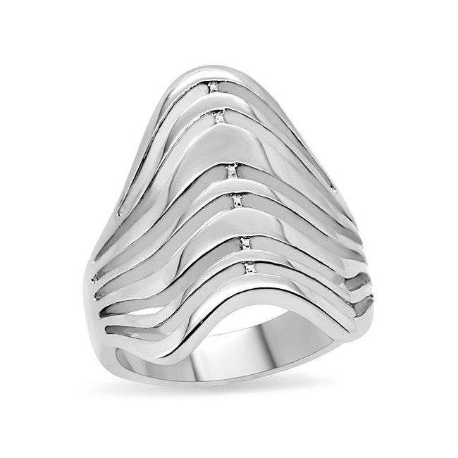 Women's Triangular Multiple Band Ring - Stainless Steel