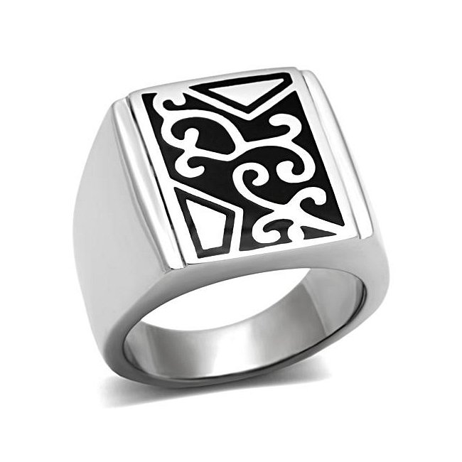 Modern Design Square Band Ring ~ Stainless Steel