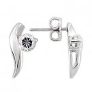 Fashionable Cubic Zirconia Earrings ~ Sterling Silver