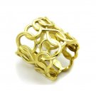 Ion Gold Plated Interlocking Loop Ring - Stainless Steel