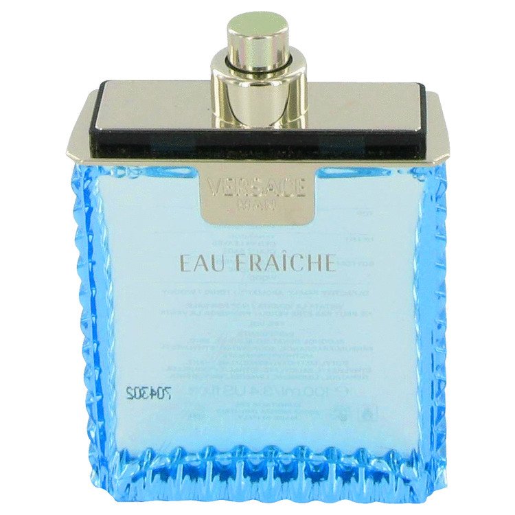 TESTER 3.4 oz Versace Man Cologne by Versace for Men Eau Fraiche Eau De Toilette Spray
