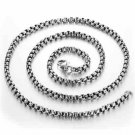 60cm Cool Men Necklace 316L Steel Single Chain Men's Accessories