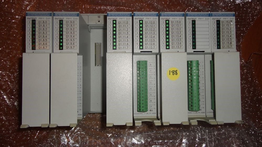 Indramat RECO-E.00/01 243074 RM O-01 RM 0-01 RM I-01 RM 1-01 PLC Rack w/Warranty