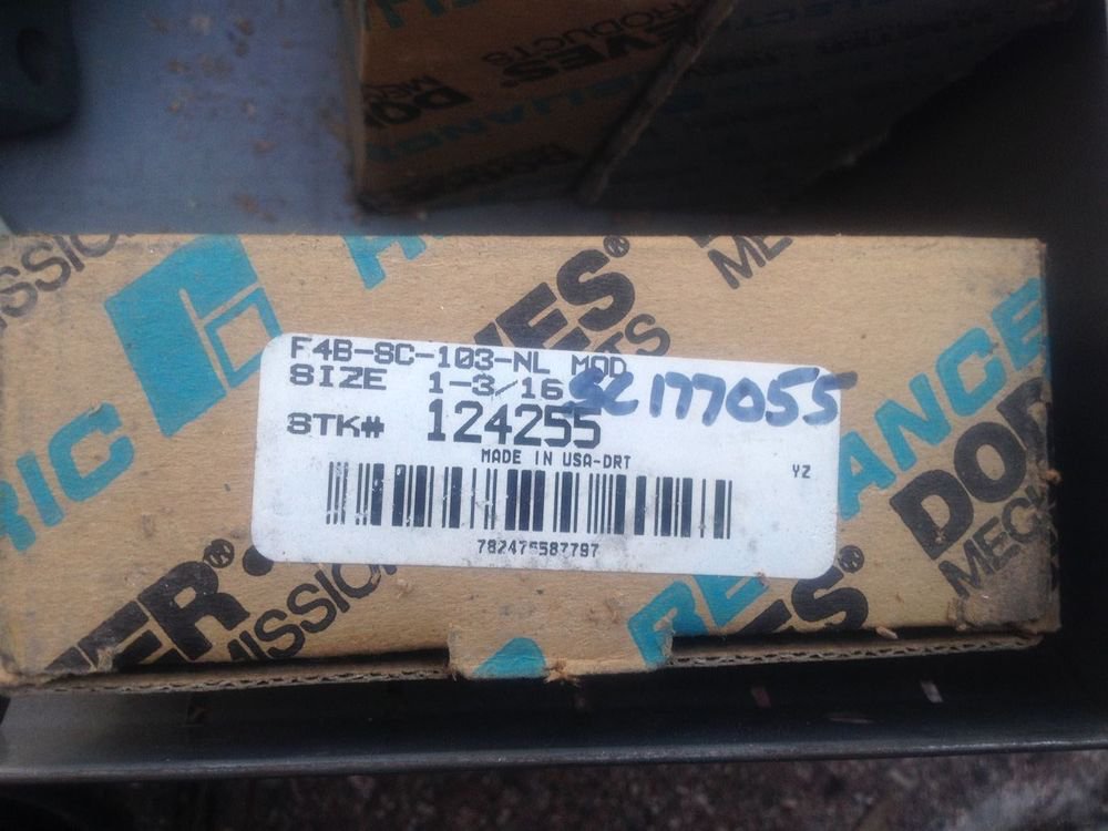DodgeBearing 4-Bolt Normal Duty Flange Bearing F4B-SC-103-NL SIZE1 3/16"