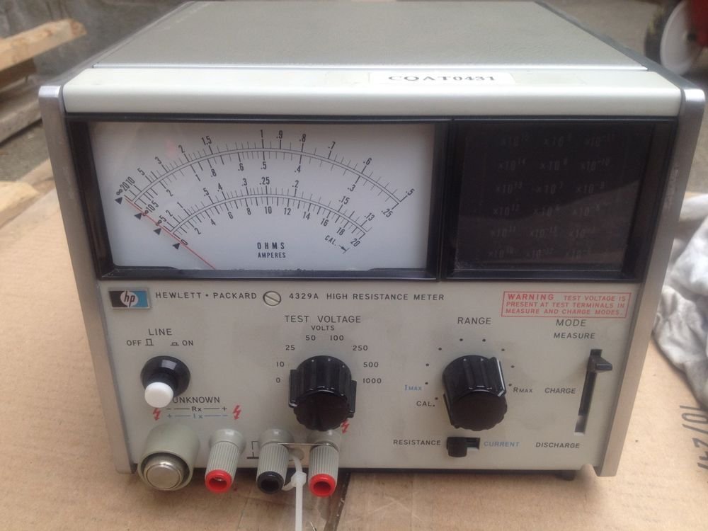 HP Hewlett Packard 4329A High Resistance Meter