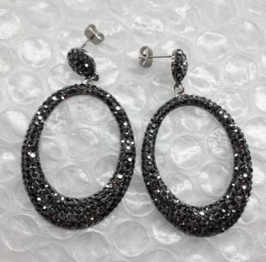Dangle Earrings-Elegant Black Earring