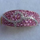 925 sterling silver Gorgeous Cr pink sapphire Ring