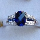925 sterling silver Gorgeous Cr sapphire Ring