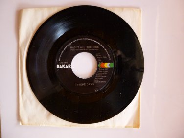 Tyrone Davis, "I Had It All The Time"