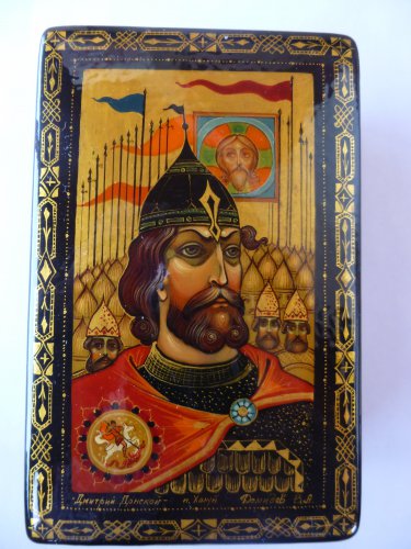 Russian Lacquer Box, artist Liliva Demidov. Kholui