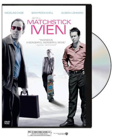 Matchstick Men on DVD; 2004 drama-comedy; Nicolas Cage