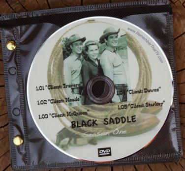 BLACK SADDLE: The Complete 1959-1960 TV Series on 10 DVDs ~ Peter Breck and Russell Johnson