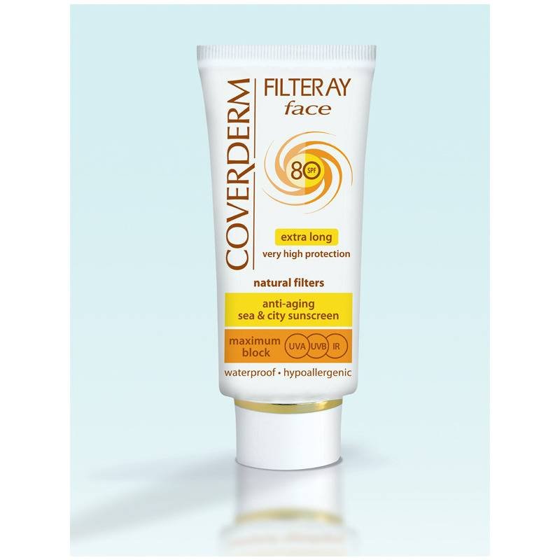 Coverderm Filteray Tinted Face Cream SPF80 Light Beige 50ml