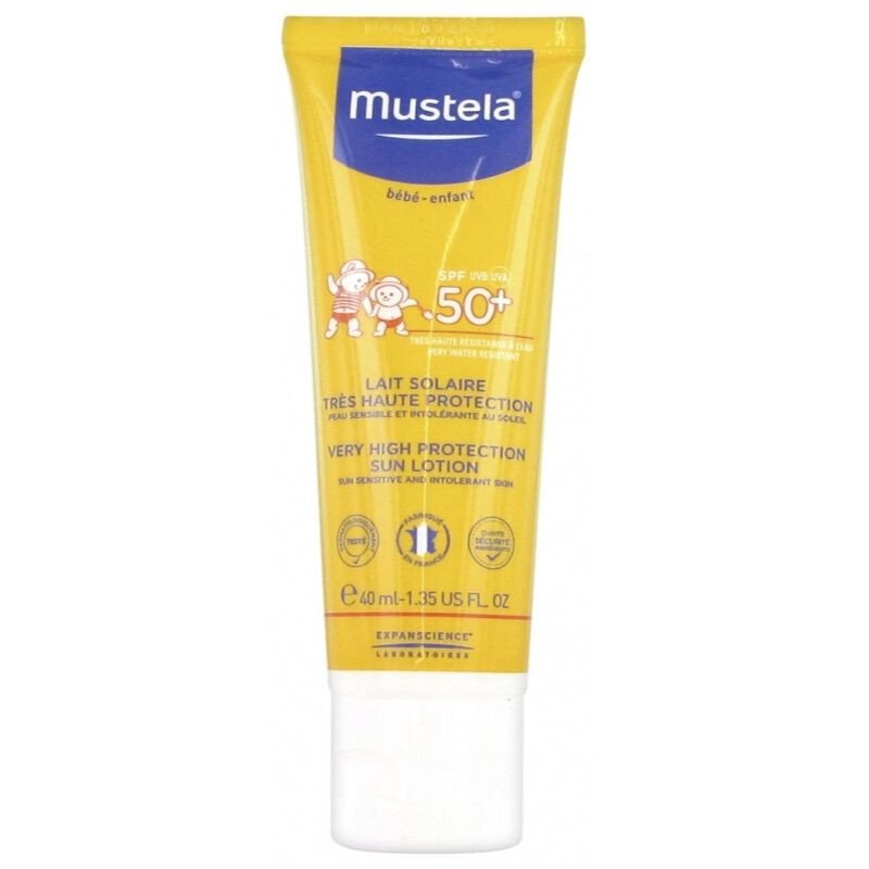 Mustela Lait Solaire Visage SPF50+ 40ml Kids Face Sun Lotion