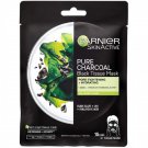 GARNIER SKINACTIVE PURE CHARCOAL BLACK TISSUE MASK 28GR