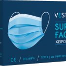 VestaMed 3Ply Protection Mask Type II Single Use 50 Items