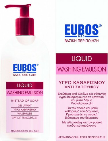 Eubos Liquid Washing Emulsion Red 400ml Cleansing Fluid