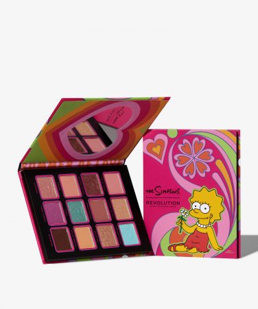 MAKEUP REVOLUTION REVOLUTION X THE SIMPSONS SUMMER OF LOVE PALETTE LISA