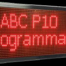 31"x63" Red 10mm Outdoor Scrolling Programmable LED Sign