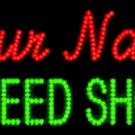 12" x 24" Speed Shop Custom LED Sign - 1 Line