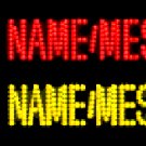 12" x 24" Bull Rider Custom LED Sign - 2 Line